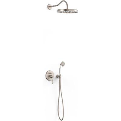 Regendouche set Tres Clasic | Inbouw | Mengkraan | 2-weg | Vintage | RVS look