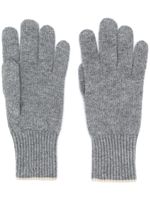 Brunello Cucinelli gants à bords contrastants - Gris