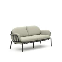 Kave Home 2-zits Tuinbank 'Joncols' kleur Beige/Antraciet