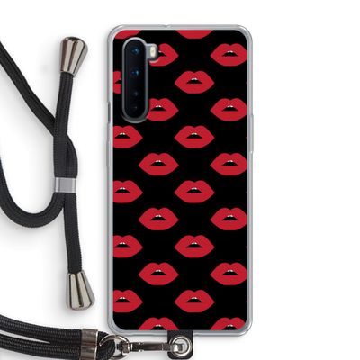 Lips: OnePlus Nord Transparant Hoesje met koord