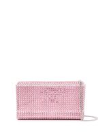 Amina Muaddi mini pochette Paloma à ornements en cristal - Rose