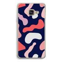 Memphis Shapes Pink: Samsung A3 (2017) Transparant Hoesje