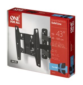 One For All WM4251 tv-bevestiging 109,2 cm (43") Zwart