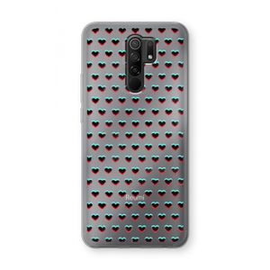 Hartjes: Xiaomi Redmi 9 Transparant Hoesje