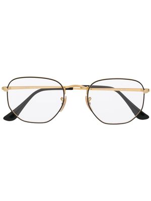 Ray-Ban lunettes de vue à monture hexagonale - Or