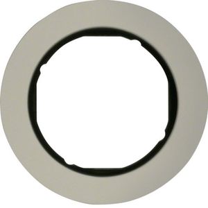 Berker 10112084 veiligheidsplaatje voor stopcontacten Aluminium, Zwart