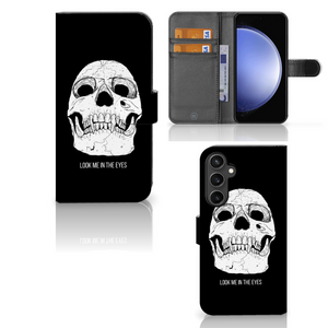 Telefoonhoesje met Naam Samsung Galaxy S23 FE Skull Eyes