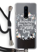Diamonds: OnePlus 8 Transparant Hoesje met koord