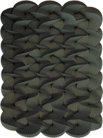 Moooi Carpets - Vloerkleed Serpentine Dark Green Wool - - thumbnail