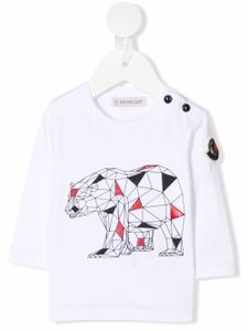 Moncler Enfant t-shirt à imprimé géométrique - Blanc