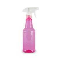 Plantenspuit met een inhoud van 500 ml - transparant roze - verstuiver - 18 cm - kunststof