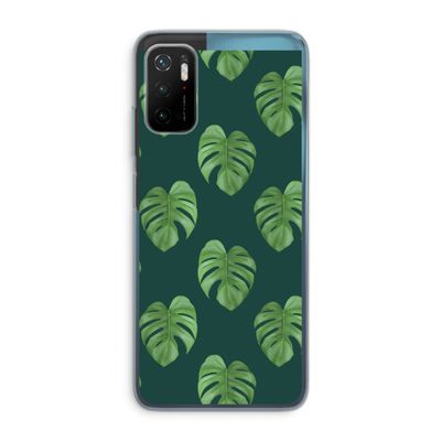 Monstera leaves: Xiaomi Poco M3 Pro 5G Transparant Hoesje