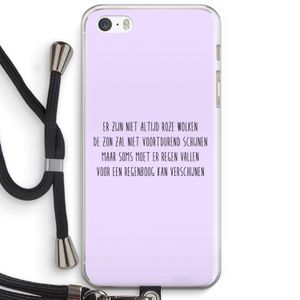 Regenboog: iPhone 5 / 5S / SE Transparant Hoesje met koord