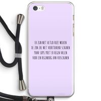 Regenboog: iPhone 5 / 5S / SE Transparant Hoesje met koord