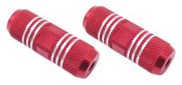 Edge Voetsteunset freestyle 80 mm op 3/8" as - rood Edge Voetsteunset freestyle 80 mm op 3/8" as - rood