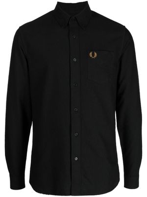 Fred Perry chemise à broderies - Noir