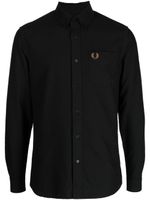 Fred Perry chemise à broderies - Noir