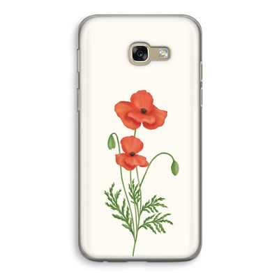 Red poppy: Samsung Galaxy A5 (2017) Transparant Hoesje