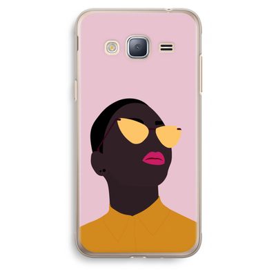 Yellow glasses: Samsung Galaxy J3 (2016) Transparant Hoesje