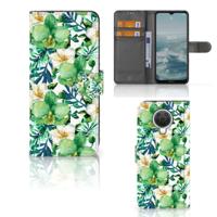 Nokia G10 | G20 Hoesje Orchidee Groen