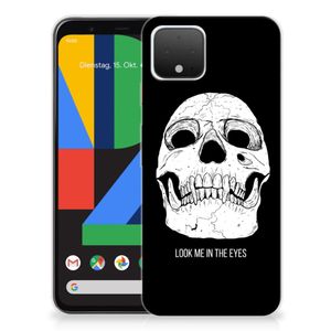 Silicone Back Case Google Pixel 4 Skull Eyes