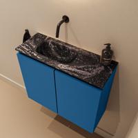 Toiletmeubel Mondiaz Ture Dlux | 60 cm | Meubelkleur Jeans | Eden wastafel Lava Links | Zonder kraangat - thumbnail