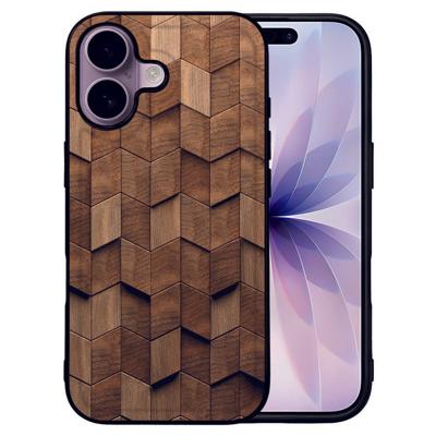 TPU Hoesje iPhone 17 Wooden Cubes