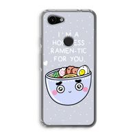 I'm A Hopeless Ramen-Tic For You: Google Pixel 3a Transparant Hoesje