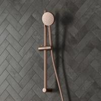 Glijstang set SaniClear Copper | 60 cm | Incl.Handdouche en Doucheslang | Geborsteld koper