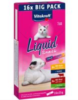 VITAKRAFT Cat Liquid-Snack with beef and chicken - Kattensnoepje - 16 x 15g