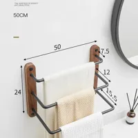 Wandgemonteerde Handdoekstang | 1 Staaf | Minimalistisch & Functioneel Design Wandgemonteerde Handdoekstang | 1 Staaf | Minimalistisch & Functioneel Design