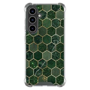 Samsung Galaxy S24 FE shockproof hoesje - Kubus groen