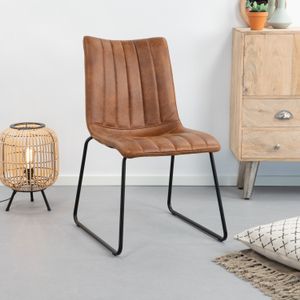 Sohome Eetkamerstoel 'Janneke' kleur lichtbruin