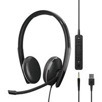 EPOS Headset On Ear headset Telefoon Kabel Stereo Zwart Noise Cancelling Volumeregeling, Microfoon uitschakelbaar (mute) EPOS Headset On Ear headset Telefoon Kabel Stereo Zwart Noise Cancelling Volumeregeling, Microfoon uitschakelbaar (mute)