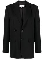 MM6 Maison Margiela blazer à simple boutonnage - Noir