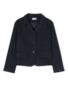 Il Gufo blazer rayé à simple boutonnage - Bleu