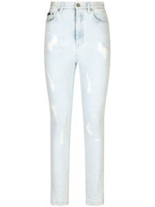 Dolce & Gabbana jean skinny Grace à effet usé - Bleu