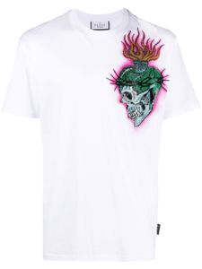 Philipp Plein t-shirt à imprimé tatouage - Blanc