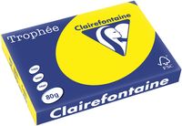 Clairefontaine Trophée Intens, gekleurd papier, A3, 80 g, 500 vel, zonnegeel - thumbnail