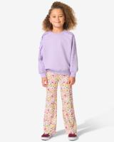 HEMA Kinderlegging flared bloemen ecru (ecru)