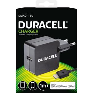 Duracell DMAC11-EU oplader voor mobiele apparatuur Mobiele telefoon, Tablet Zwart AC Binnen