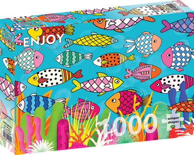 Patterned Fishes Puzzel 1000 Stukjes