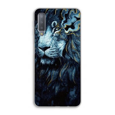 Darkness Lion: Samsung Galaxy A7 (2018) Transparant Hoesje