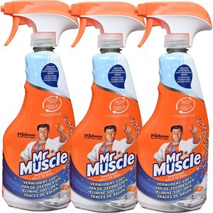 Mr Muscle Badkamer Reiniger Spray - Badkamerreiniger 500ml - Set van 3 Flessen