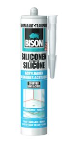 Bison Siliconenkit Acrylbaden Transparant Crt 300Ml*12 Nlfr - 1491371 - 1491371