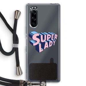 Superlady: Sony Xperia 5 Transparant Hoesje met koord