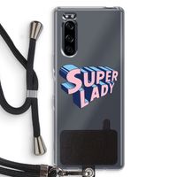 Superlady: Sony Xperia 5 Transparant Hoesje met koord