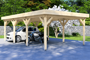Carport 400x700 cm plat dak- Plat dak- - Van Kooten - Van Kooten
