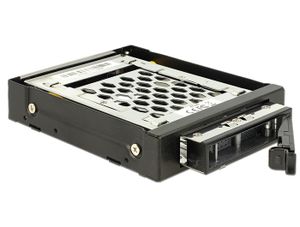 Delock 47228 3,5 mobiel rack voor 1 x 2,5 SATA/SAS HDD/SSD met trillingsbescherming