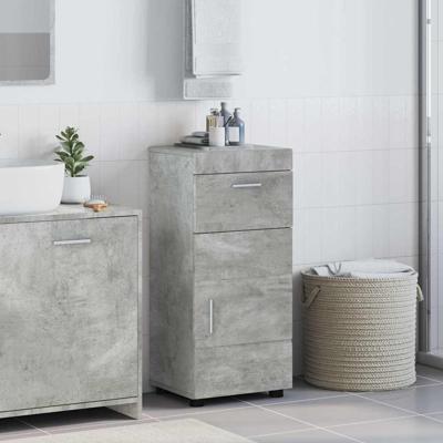 Badkamer Kast Betongrijs 37 x 31.5 x 82 cm Bewerkt hout